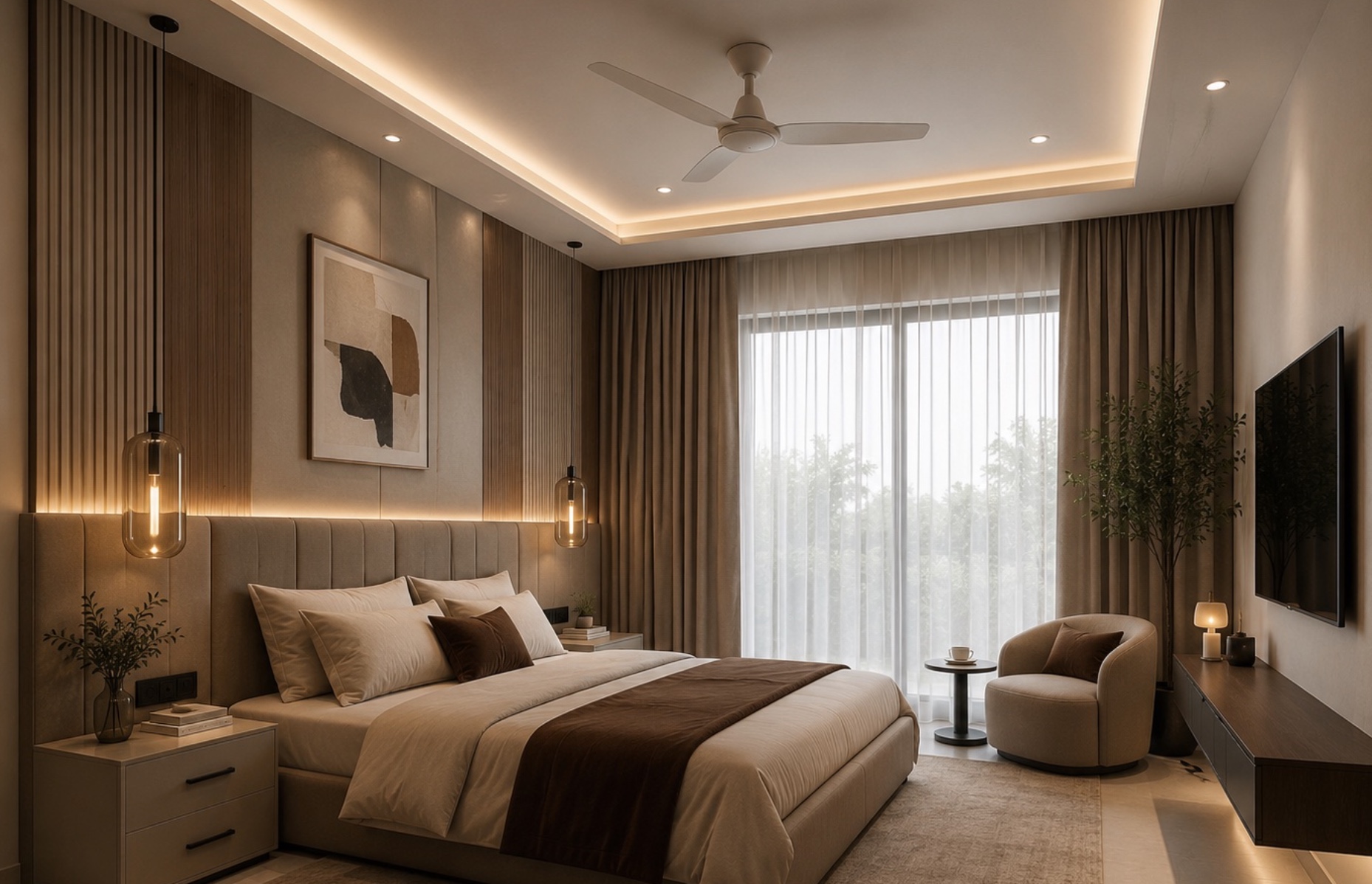 Luxury Bedroom Interior Design Guide: Furniture, Lighting & Storage
